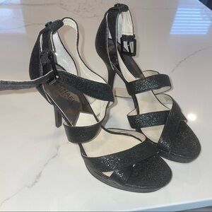 Michael Kors Black glittery Sandals